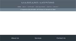Desktop Screenshot of massaromotors.com.au