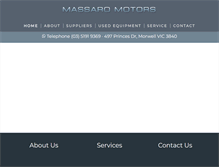 Tablet Screenshot of massaromotors.com.au